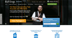 Desktop Screenshot of bizfilings.com